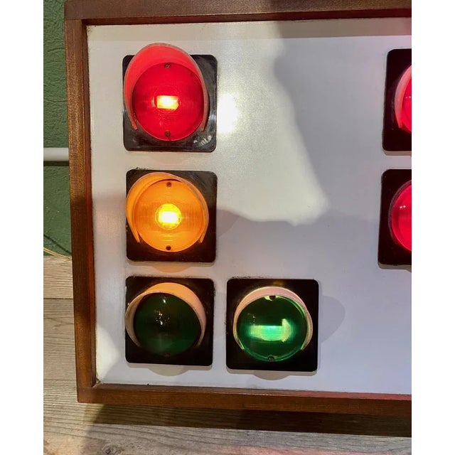 Wood Auto Score Traffic Lights Board, 1970s For Sale - Image 7 of 18