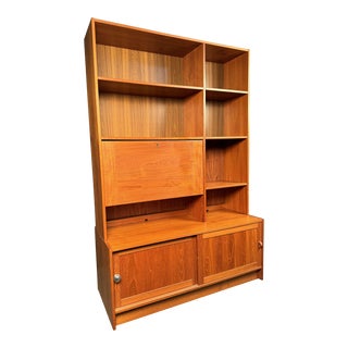 Danish Mid Century Modern Shelving Cabinet by Domino Mobler For Sale