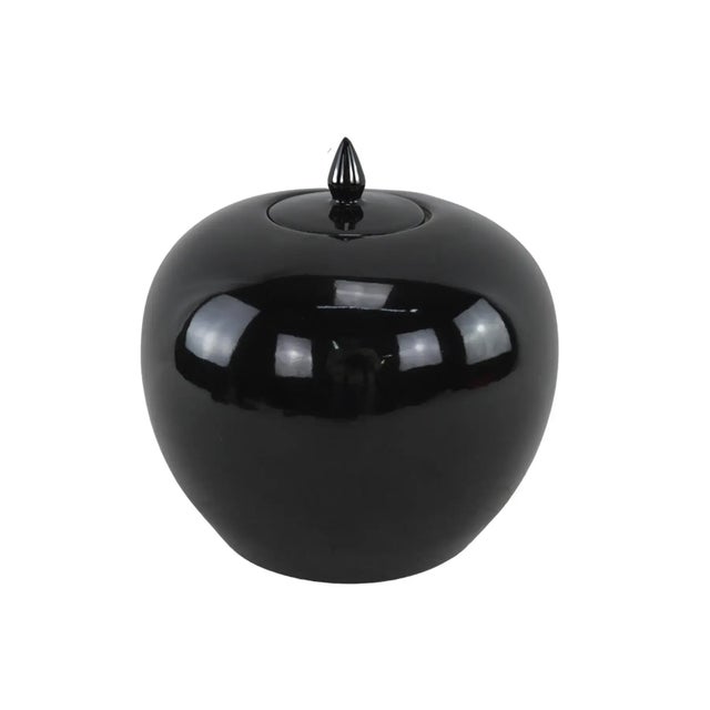 Chinese A Pair of Black Watermelon Jars, Republic of China Period For Sale - Image 3 of 9