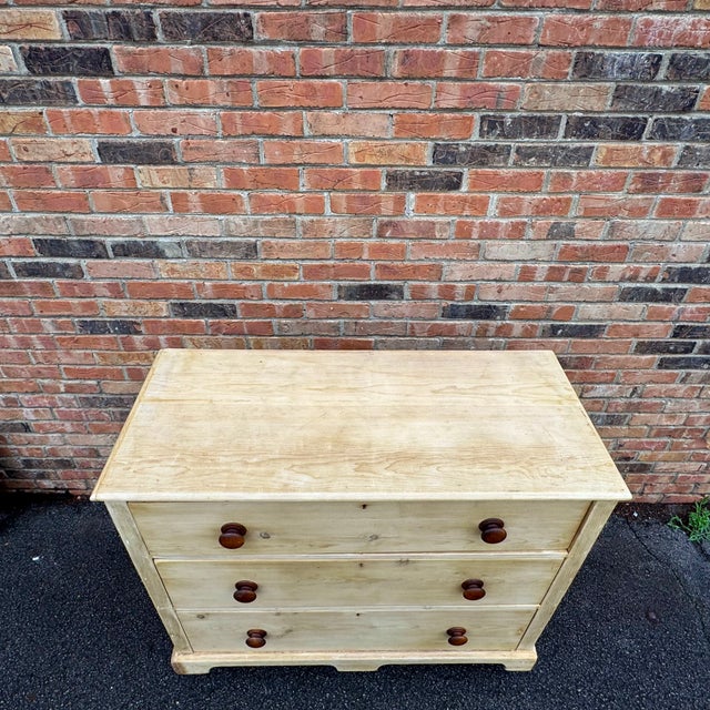 19th Century Bleached Pine Chest For Sale - Image 10 of 16