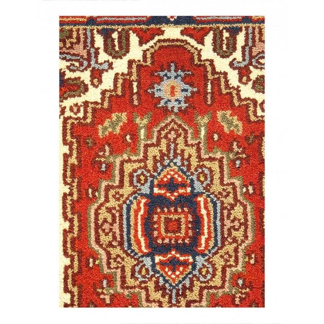 Traditional Pasargad DC Fine Hand Knotted Persian Serapi Design Rug For Sale - Image 3 of 3