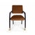 Contemporary Arches Dining Chair in Camel Cotton Velvet from Insidherland For Sale - Image 3 of 8