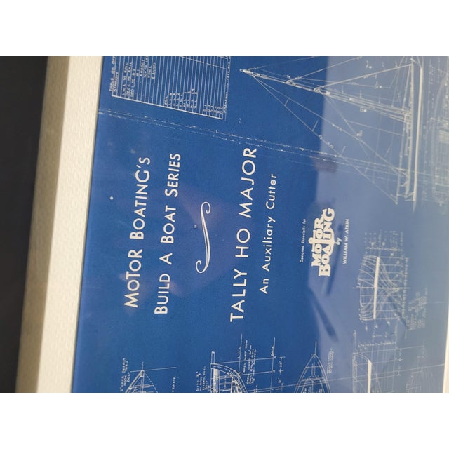 American Boat Blueprint of the Yacht "Tally Ho Major" from Motor Boating Publications For Sale - Image 3 of 11