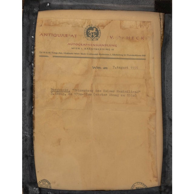 Black Hans Bergkmair "Triumphzug Des Kaiser Maximilians" For Sale - Image 8 of 8