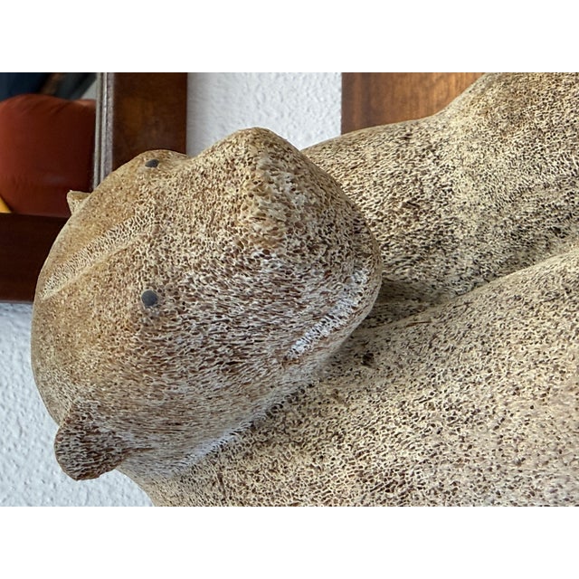 1970s Inuit Wilson Oozeva Carving of Polar Bear For Sale In Palm Springs - Image 6 of 11