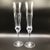 Hollywood Regency Tall Bohemia Crystal Art Glass Champagne Flutes a Pair With Original Box For Sale - Image 3 of 13