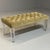 Contemporary, Modern Tufted Window Bench, Chrome, Acrylic, Green Velvet, 2010s Retails for $2,272 IPZ