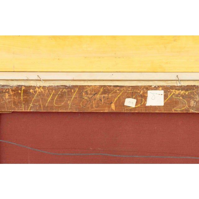 Illegibly Signed Portrait of a Man Oil on Canvas, 1844 For Sale - Image 10 of 10