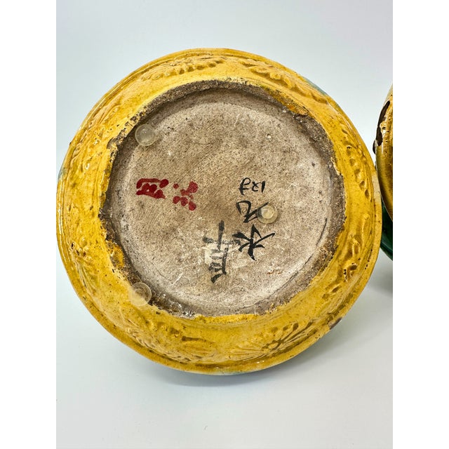 Ceramic Altar Fruit Qing Dynasty Chinese Pair For Sale - Image 11 of 12