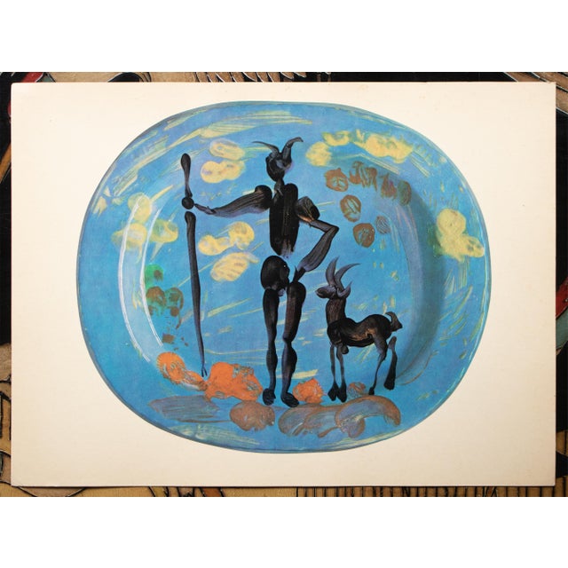1950 Set of 8 Vintage Prints of Picasso's Ceramic Platters From Switzerland For Sale In Dallas - Image 6 of 18