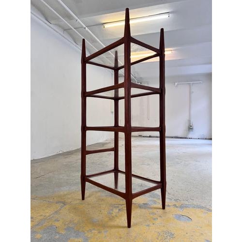 Danish Teak Shelf with Acrylic Glass Panels For Sale - Image 11 of 11