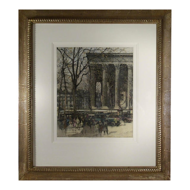 Luigi Kasimir Paris, Boulevard De La Madeleine C. 1930 Original Print For Sale