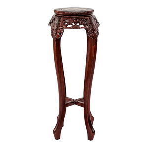 Late 20th Century Vintage Ming Dynasty Style Pedestal Plant Stand