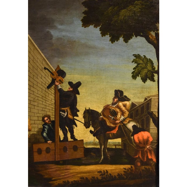 Samuel Butler Hogarth, Hudibras Triomphante, 1700s, Oil on Canvas For Sale - Image 4 of 13