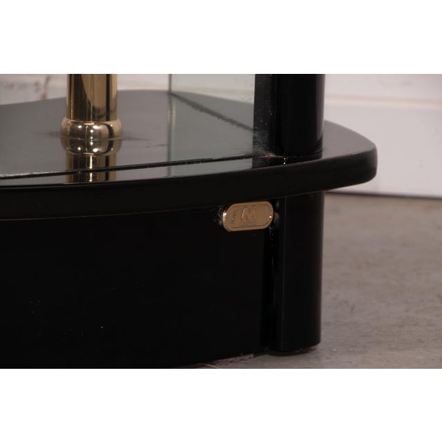 Glass Dry Bar with Bar Stools from Cidue, 1985, Set of 4 For Sale - Image 10 of 18