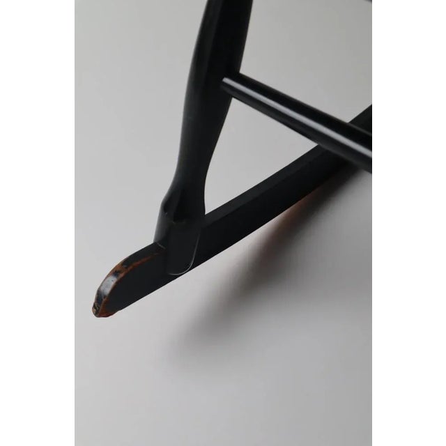 Black Black Grandessa Rocking Chair in Beech by Lena Larsson for Nesto, 1960s For Sale - Image 8 of 10