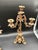 Early 20th Century Antique French Art Noveau Bronze Candelabra Set For Sale - Image 5 of 7