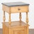 Early 20th Century Small Pine Nightstand With Marble Top and Shelf For Sale - Image 6 of 13