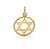 Contemporary Mid 20th Century Tiffany & Co 18k Yellow Gold Star of David Round Charm Pendant For Sale - Image 3 of 6