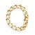 Mid 20th Century Heavy 14k Yellow Gold Chunky Curb Link Chain Bracelet For Sale - Image 4 of 8