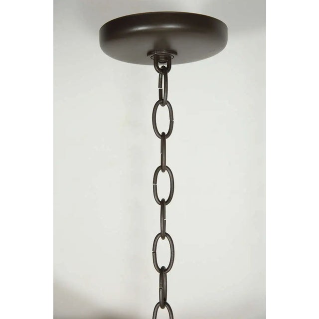 Vintage Moroccan Moorish Diamond-Form Clear Glass Pendant Lantern, 1980s For Sale - Image 14 of 14