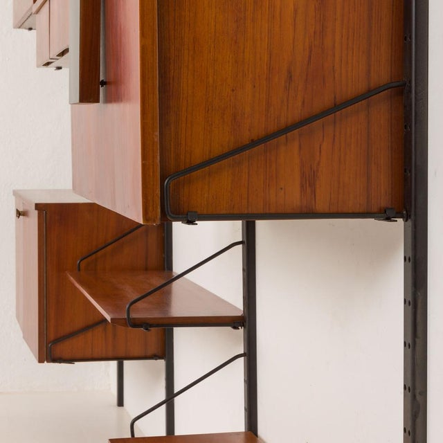 Mid-Century Modern Italian Large Wall Unit with Hidden Desk, 1960s For Sale - Image 17 of 18