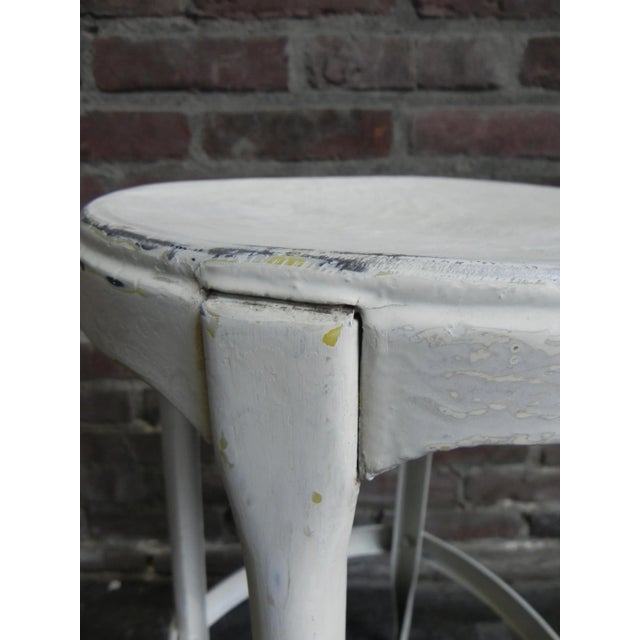 Metal Industrial Steel Stool, 1950s For Sale - Image 7 of 17