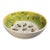 Vintage Hand-Painted Bee Motif Ceramic Bowl – Speckled Yellow Glaze Decorative Centerpiece Dish For Sale