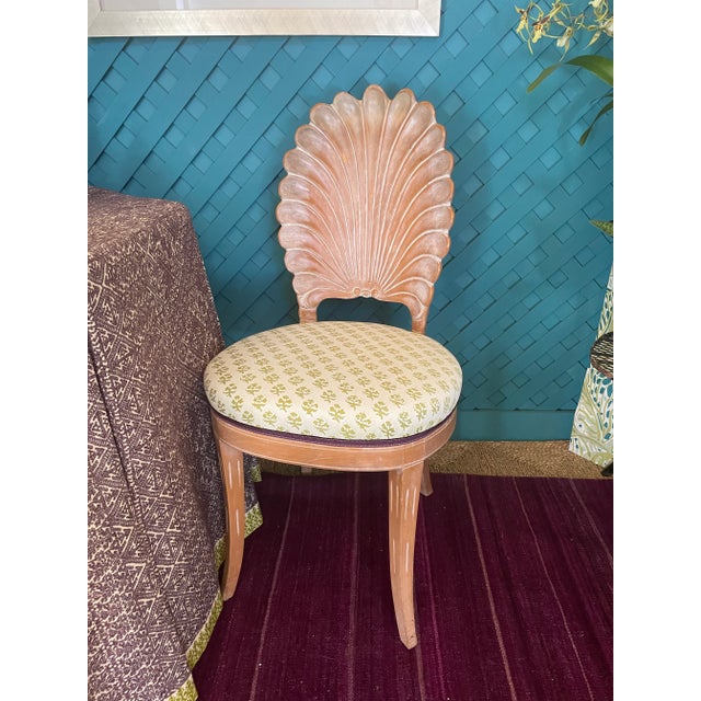 1960s Pair of Italian Grotto Chairs in Fortuny For Sale - Image 5 of 5