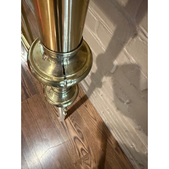 Brass Pair of Decorative Brass Headboards For Sale - Image 8 of 9