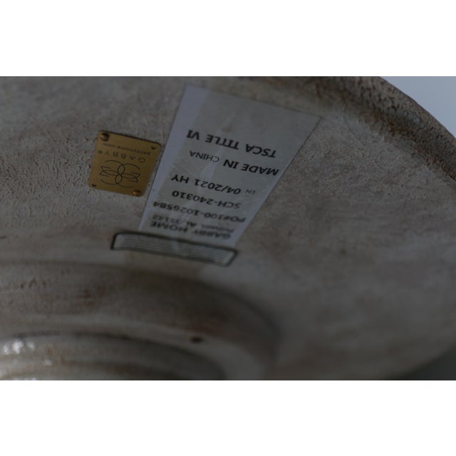 Metal Gabby Gloria Antique Gold and Silver Leafed Table For Sale - Image 7 of 7