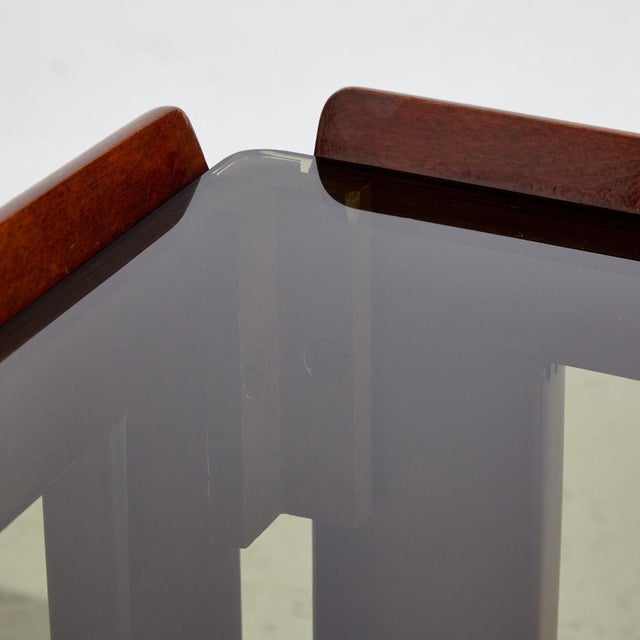 1960s Walnut Coffee Table by Afra & Tobia Scarpa for Cassina, 1960s For Sale - Image 5 of 18