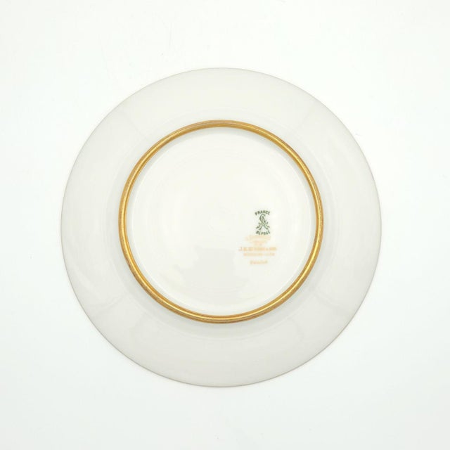 French 1920s Limoges Dinner Plates, France - Set of Twelve For Sale - Image 3 of 11