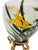 Japanese Vintage 1980s Japanese Porcelain 7.5-Inch Ovoid Iris and Kingfisher Vase For Sale - Image 3 of 13