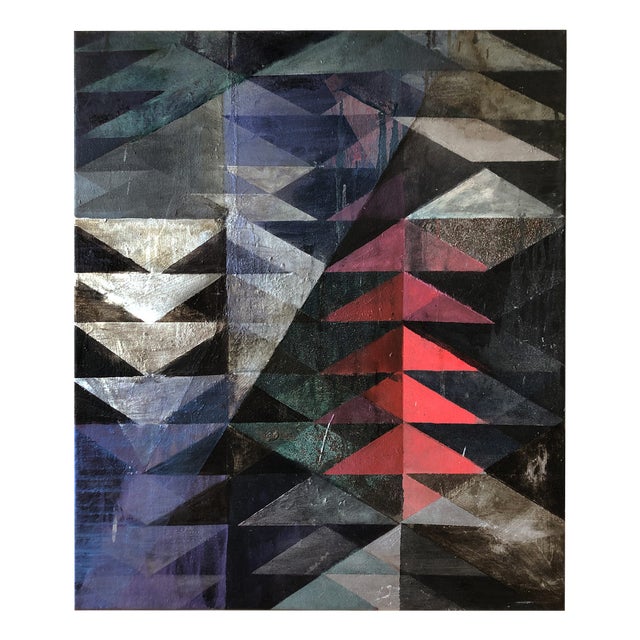 Michael Conrads, Abstract Composition, Oil & Mixed Media Painting on Canvas, 2010 For Sale