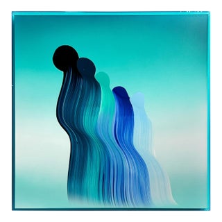 Contemporary Abstract Acrylic on Canvas "Emergence" by Nikolaos Schizas For Sale