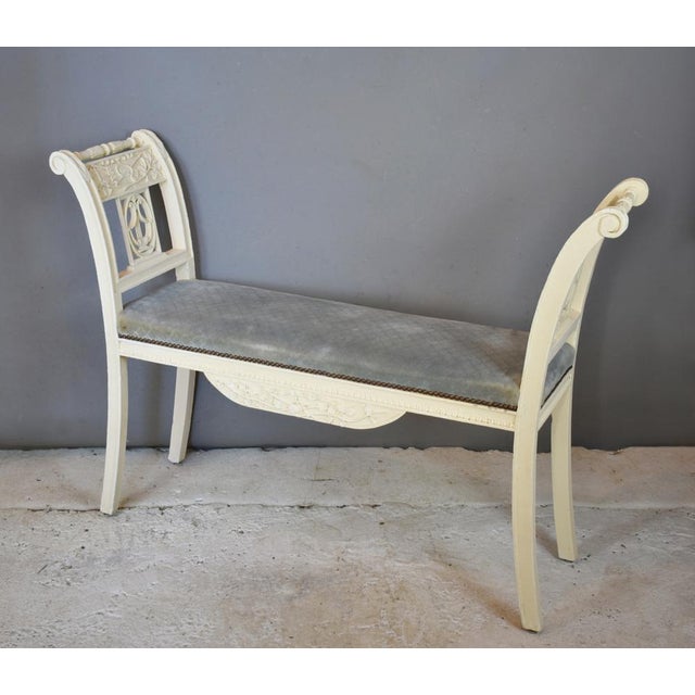 Set of Antique French Bench and Chairs For Sale - Image 10 of 17
