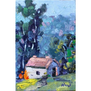 Modern Impressionist Oil Landscape For Sale