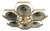 21st Century Hive Satin Brass Smoky Murano Flush Mount by Fabio LTD For Sale