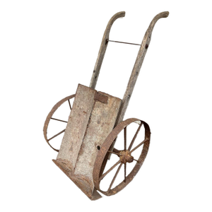 Antique Weathered Wooden Hand Cart