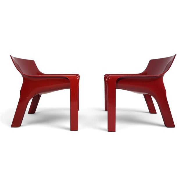 Vicario Lounge Chairs by Vico Magistretti for Artemide, 1970s, Set of 2 For Sale - Image 12 of 18