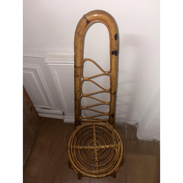 Vintage Bamboo Chair, 1950 For Sale - Image 6 of 7