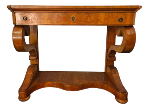 Antique Wooden Console Table, 1890s
