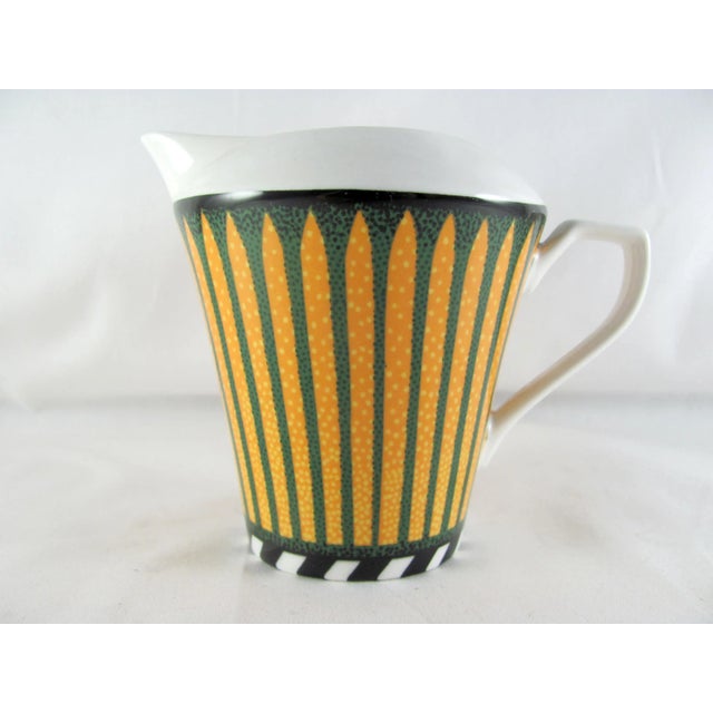 1990s Sasaki Mazarin Citrine Creamer and Sugar Bowl For Sale - Image 6 of 8