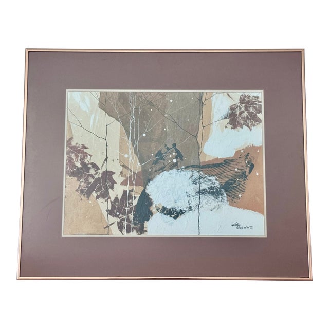 1970s Dennis Frings Timbrel Series VII Original Mixed Media Artwork For Sale