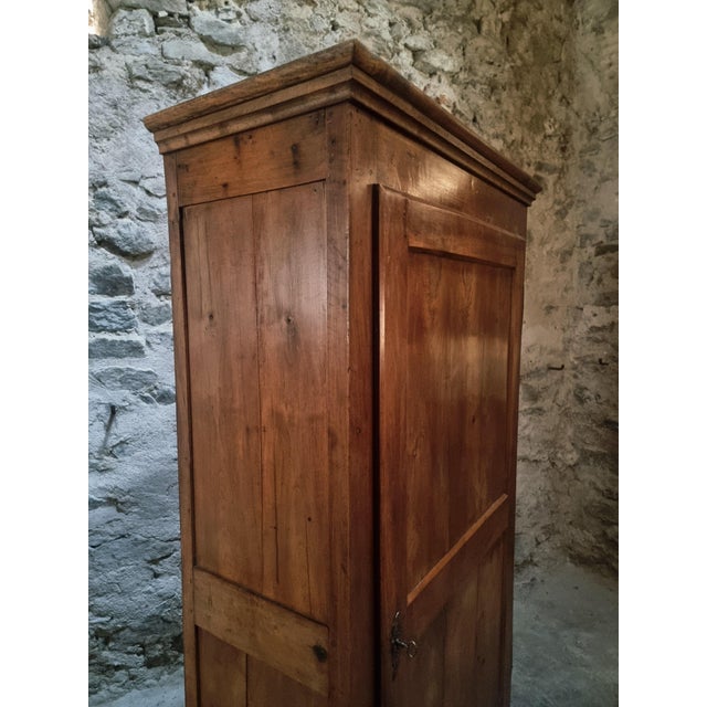 Antique French Cherrywood Bonnetière Linen Cabinet For Sale - Image 18 of 18