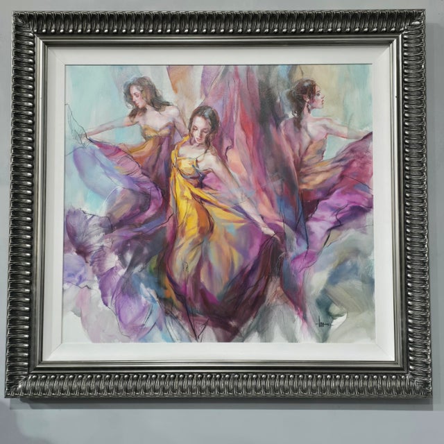 Contemporary Anna Razumovskaya, Polyphony 2, 2018, Oil on Canvas For Sale - Image 3 of 7