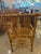 Vintage Bamboo Rattan Reed Dining Game Table & 4 Dining Arm Chairs For Sale - Image 11 of 12