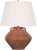 Transitional Amber Lewis by Visual Comfort Signature Brewer 25" Table Lamp in Natural Terracotta with Linen Shade For Sale - Image 3 of 3