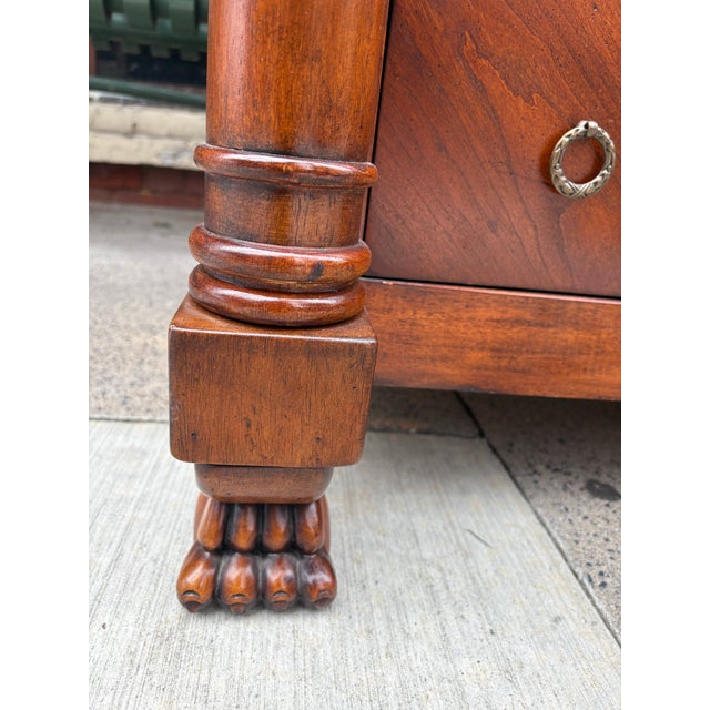 Traditional French Empire Inspired Tall Writing Desk For Sale - Image 3 of 12
